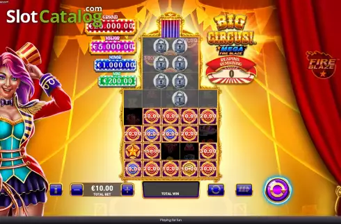 Скрин9. Mega Fire Blaze Big Circus слот