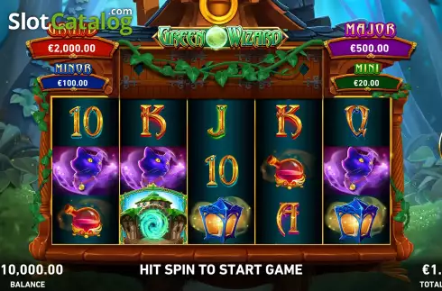 Скрин2. Fire Blaze: Green Wizard слот