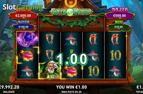 Скрин4. Fire Blaze: Green Wizard слот