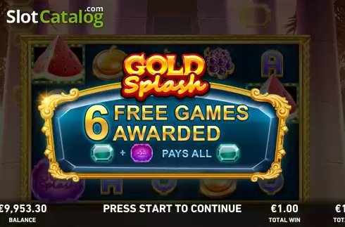 Скрин9. Gold Splash: Toots Froots слот