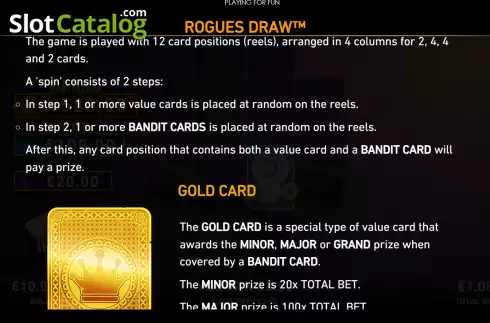 Скрин6. Rogues Draw слот