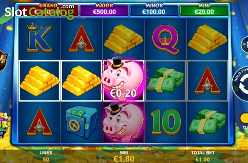 Скрин5. Piggies And The Bank Mega Fire Blaze слот