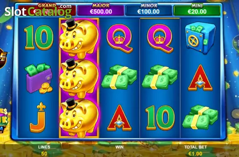 Скрин6. Piggies And The Bank Mega Fire Blaze слот