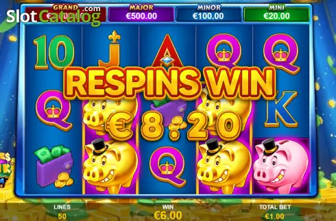 Скрин8. Piggies And The Bank Mega Fire Blaze слот