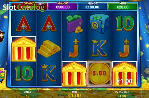 Скрин9. Piggies And The Bank Mega Fire Blaze слот