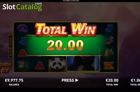Скрин8. Panda Blitz слот