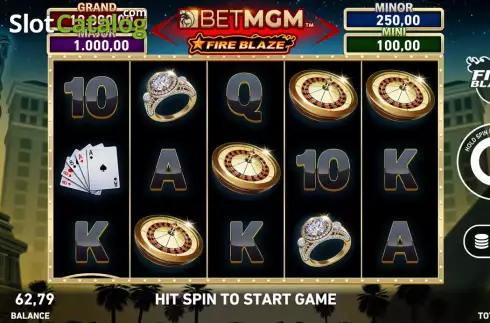 Скрин2. Fire Blaze: BETMGM слот