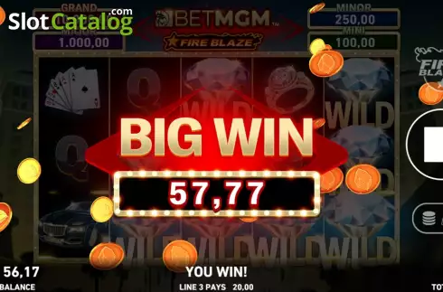 Скрин3. Fire Blaze: BETMGM слот