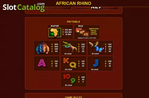 Скрин6. African Rhino слот