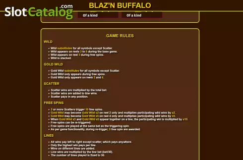 Скрин8. Blaz'n Buffalo слот