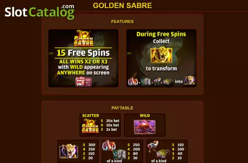 Скрин6. Golden Sabre слот
