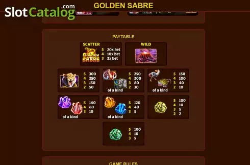 Скрин7. Golden Sabre слот