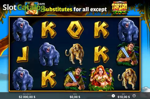 Скрин2. Tarzan (Ready Play Gaming) слот