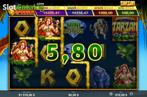 Скрин3. Tarzan (Ready Play Gaming) слот