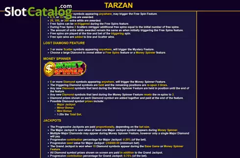 Скрин7. Tarzan (Ready Play Gaming) слот