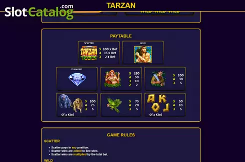 Скрин8. Tarzan (Ready Play Gaming) слот