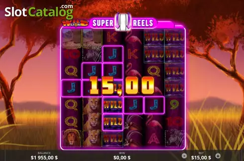 Скрин3. Wild Lion Super Reels слот