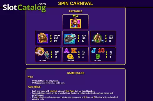 Скрин6. Spin Carnival слот