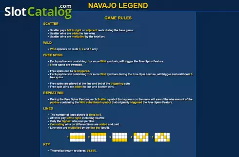 Скрин7. Navajo Legend слот