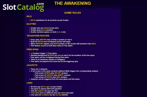 Скрин7. The Awakening слот