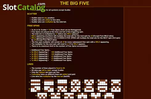 Скрин7. The Big Five слот
