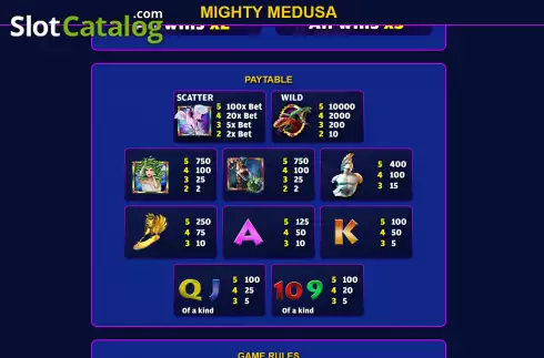 Скрин6. Mighty Medusa (Ready Play Gaming) слот