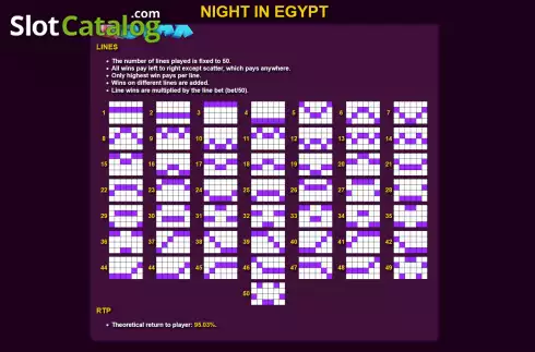Скрин8. Night in Egypt слот