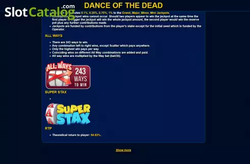 Скрин7. Dance of the Dead слот