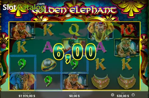 Скрин3. Golden Elephant (Ready Play Gaming) слот