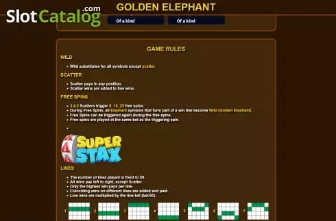 Скрин7. Golden Elephant (Ready Play Gaming) слот