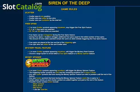 Скрин6. Siren of the Deep слот