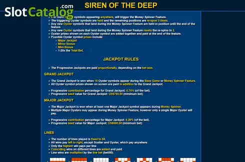 Скрин7. Siren of the Deep слот