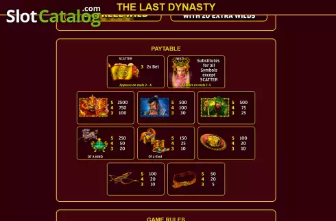 Скрин6. The Last Dynasty слот