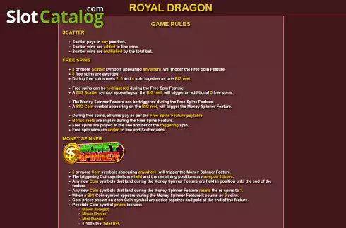 Скрин7. Royal Dragon слот