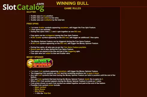 Скрин7. Winning Bull слот