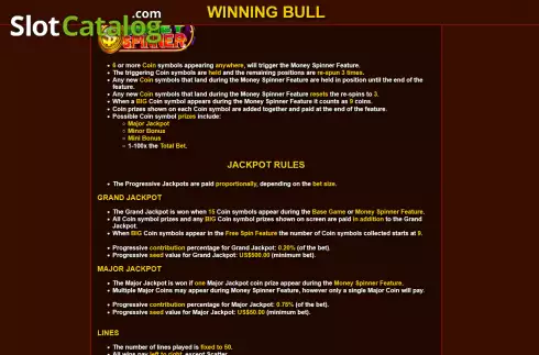Скрин8. Winning Bull слот