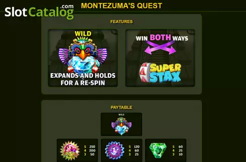 Скрин5. Montezuma's Quest слот