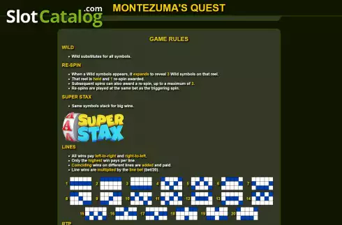 Скрин7. Montezuma's Quest слот