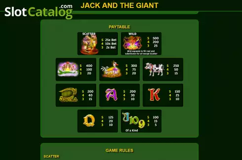 Скрин7. Jack and the Giant слот