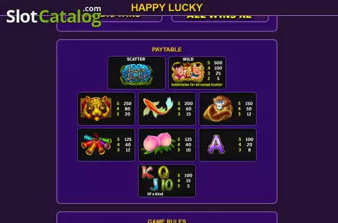 Скрин6. Happy Lucky (Ready Play Gaming) слот