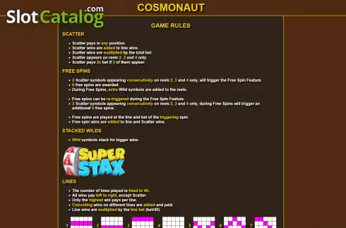 Скрин7. Cosmonaut слот