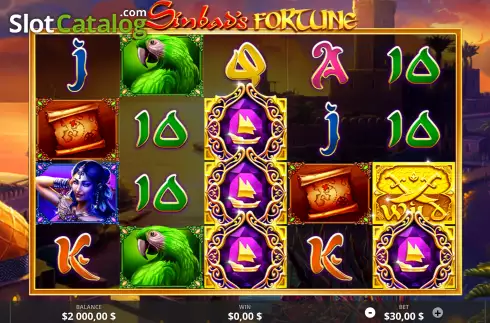 Скрин2. Sinbads Fortune слот