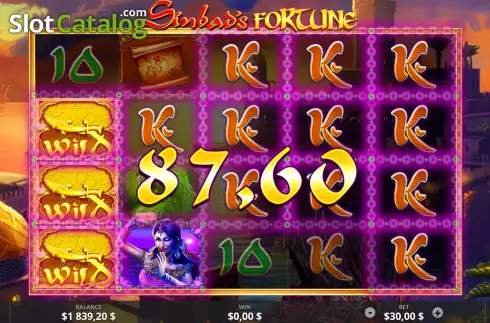 Скрин3. Sinbads Fortune слот