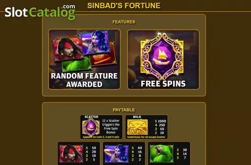 Скрин5. Sinbads Fortune слот