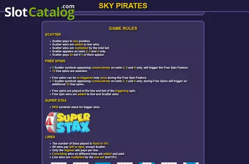 Скрин7. Sky Pirates (Ready Play Gaming) слот