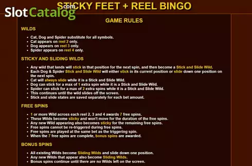 Скрин8. Sticky Feet слот
