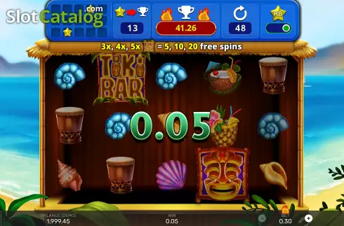 Скрин3. Tiki Bar (Ready Play Gaming) слот