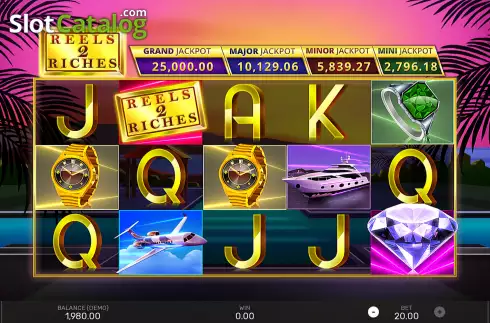 Скрин2. Reels To Riches слот