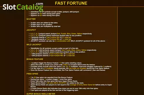 Скрин8. Fast Fortune слот