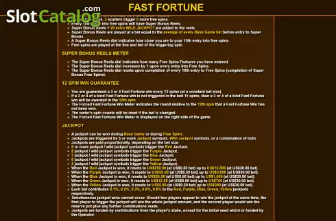 Скрин9. Fast Fortune слот